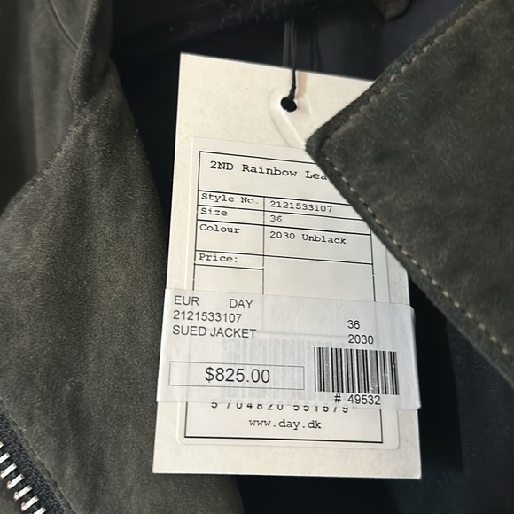 2nd Day Day Birger et Mikkelson jacket size 36 100% goat suede made in Turkey - Picture 6 of 6
